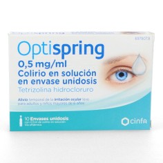 OPTISPRING 0,5 mg/ml COLIRIO EN SOLUCION 10 MONODOSIS 0,5 ml