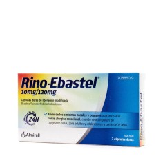 RINO-EBASTEL 10 mg/120 mg 7 CAPSULAS LIBERACION MODIFICADA
