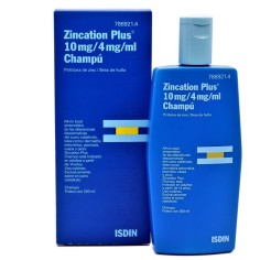 ZINCATION PLUS 10 MG/ML + 4 MG/ML CHAMPU MEDICINAL 1...